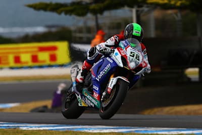 Eugene Laverty fuhr ab Runde 16 allen davon