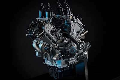 Das fertige V4-Triebwerk von CFMoto