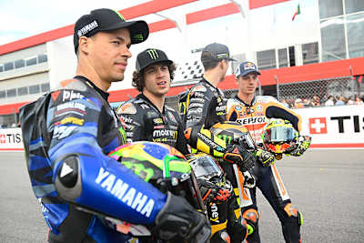 Franco Morbidelli mit Bezzecchi, Marini und Mir