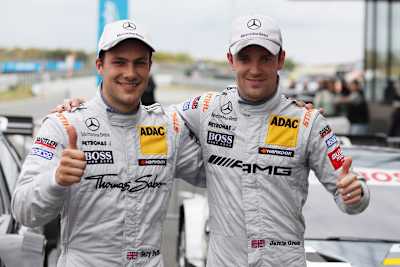 Sind guter Dinge: Gary Paffett und Jamie Green