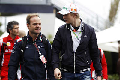 Rubens Barrichello und Nico Hülkenberg