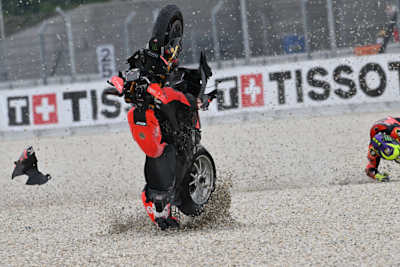 Alvaro Bautista hatte einen heftigen Crash