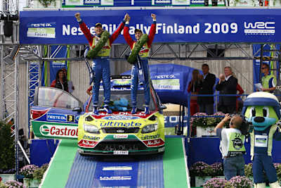Hirvonen gewann 2009 am Geburtstag sein Heimspiel
