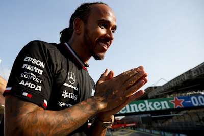 Lewis Hamilton durfte trotz der umstrittenen Szene in Runde 48 den Sieg bejubeln