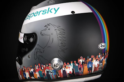 Der neue Helm von Sebastian Vettel