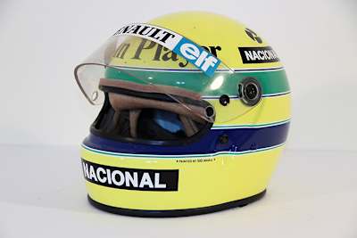 Sehr selten: Ein Rennhelm von Ayrton Senna