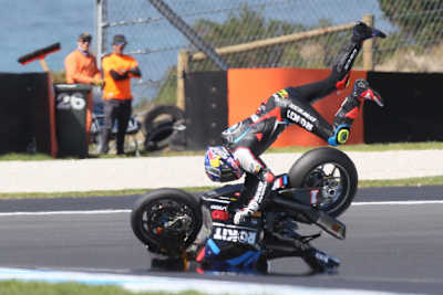 Toprak Razgatlioglu hatte einen furchteinflößenden Highsider