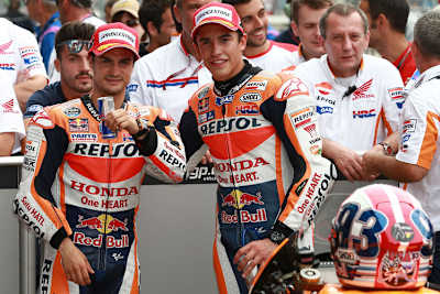 Hoffen auf ein gutes Rennen in Australien: Dani Pedrosa (li.) und Marc Márquez