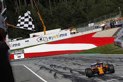 Fernando Alonso auf dem Red Bull Ring