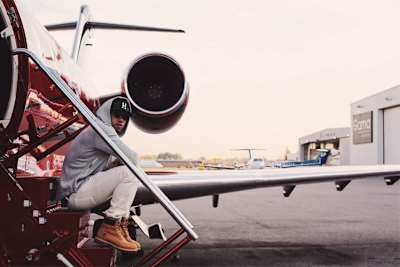 Lewis Hamilton nach seiner Ankunft in Mexiko