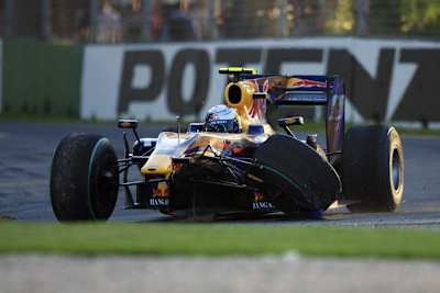 Sebastian Vettel unterwegs mit dem Dreirad