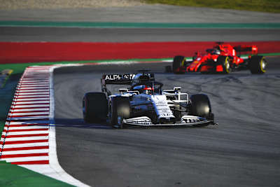 Pierre Gasly vor Sebastian Vettel