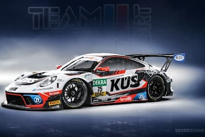 So soll der Porsche 911 GT3 R vom Küs Team75 Bernhard aussehen