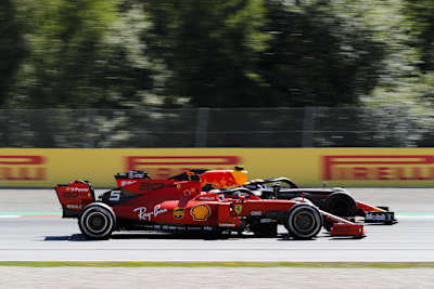 Charles Leclerc und Max Verstappen