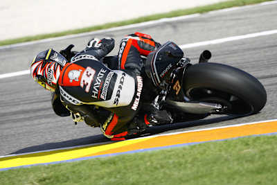 Marco Melandri in Valencia auf der Kawasaki
