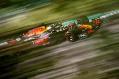Max Verstappen stellte im dritten Training in Imola seinen Speed unter Beweis