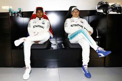 Lewis Hamilton und Valtteri Bottas