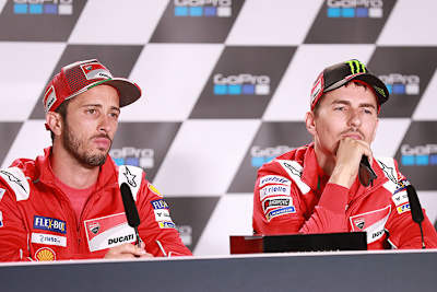 Klima vergiftet: Andrea Dovizioso und Jorge Lorenzo