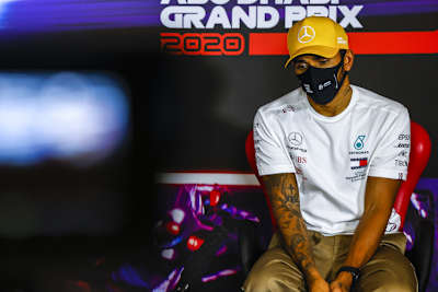 Lewis Hamilton in Abu Dhabi am Ende seiner Kräfte