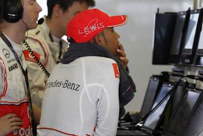 Lewis Hamilton war nach dem Ausfall zum Zuschauen verdammt