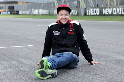 Luca Grünwald hat gut Lachen: Er kommt in Indy super zurecht