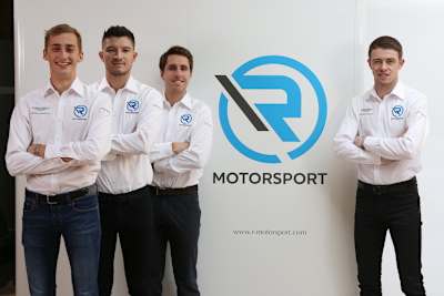 Ferdinand Habsburg, Jake Dennis, Daniel Juncadella und Paul di Resta (v.l.)