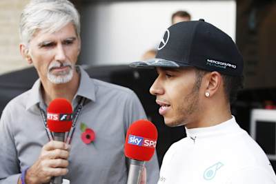 Damon Hill mit Lewis Hamilton