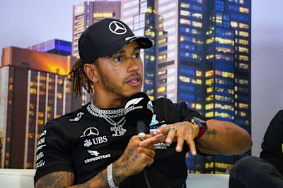 Lewis Hamilton in Melbourne