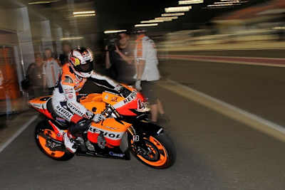 Reizvolle Stimmung: Dovizioso in Katar