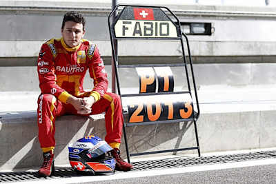 Fabio Leimer nach seinem grössten Triumph: GP2-Champion 2013