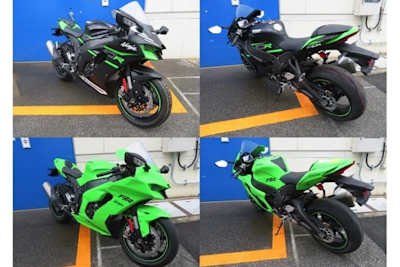 Diese Bilder der ZX-10R (schwarz) und RR hat Kawasaki den Homologationsunterlagen beigefügt
