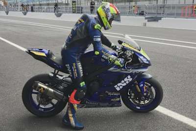 Dominique Aegerter ist vom Wetter in Estoril nicht angetan