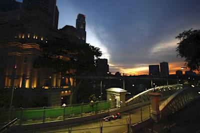 Die Anderson-Brücke – ein Wahrzeichen der Singapur-Rennstrecke seit 2008