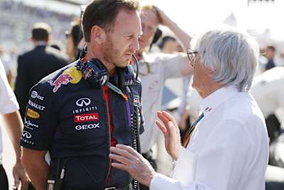 Christian Horner mit Bernie Ecclestone