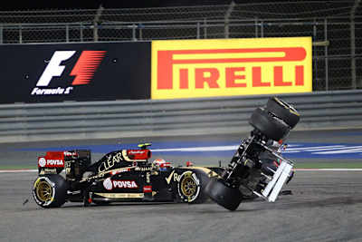 Pastor Maldonado hat Esteban Gutiérrez zum Überschlag gebracht – drei Strafpunkte