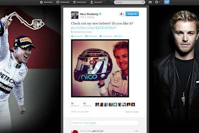 Der neue Helm von Nico Rosberg