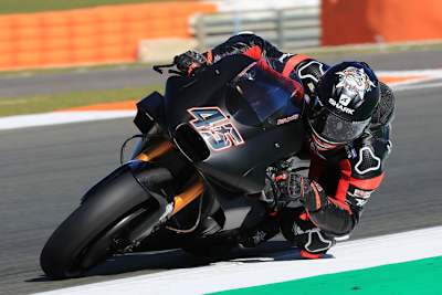 Scott Redding auf der Aprilia in Valencia