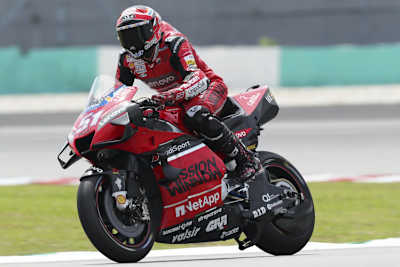 Michele Pirro beim Shakedown-Test in Malaysia