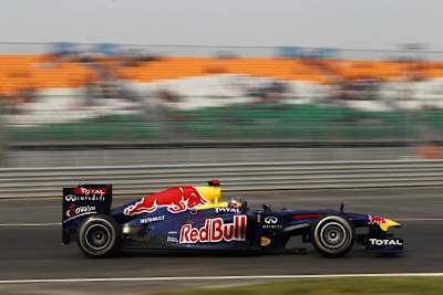 Sebastian Vettel kommt in Indiens schnell auf Tempo