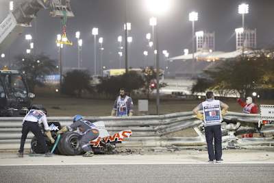 Nach dem Unfall von Romain Grosjean
