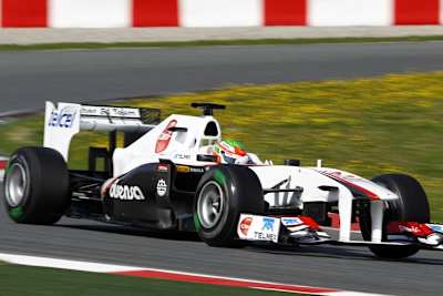 Tagesbestzeit für GP-Neuling Sergio Pérez (Sauber)