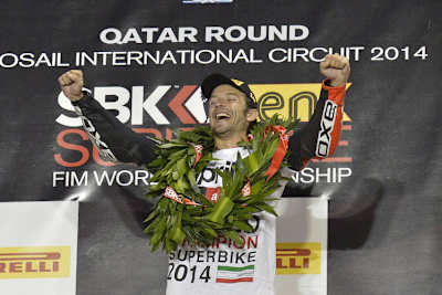Sylvain Guintoli krönte sich in Katar zum Superbike-Weltmeister 2014