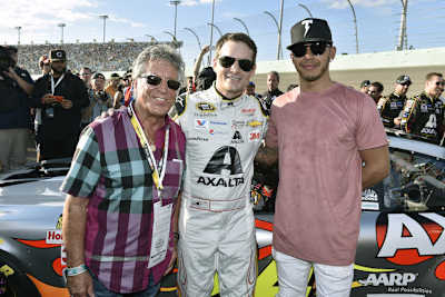 Mario Andretti, Jeff Gordon und Lewis Hamilton 2015
