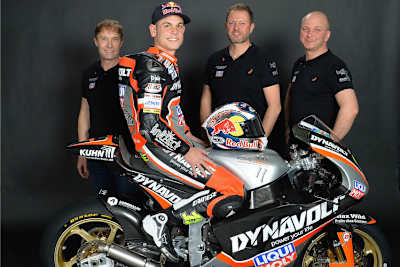 Das Dynavolt Intact GP-Team: Kuhn, Cortese, Keckeisen und Lingg