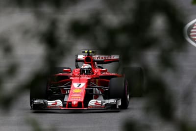 Kimi Räikkönen im zweiten freien Training