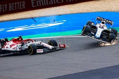 Kimi Räikkönen und George Russell 2020