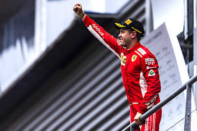 Sebastian Vettel in Belgien