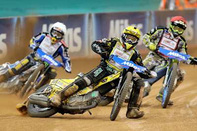 Martin Smolinski vor seinen Gegnern um Rang 8, Hampel und Batchelor