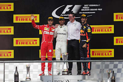 Das Podium in Spa