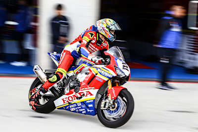 Leon Camier auf der Werks-Honda